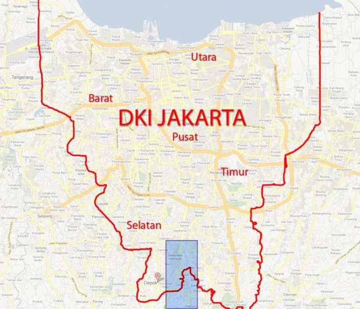 Finding Your Home In Jakarta Indoindians Com   Peta Jakarta1 700x602 