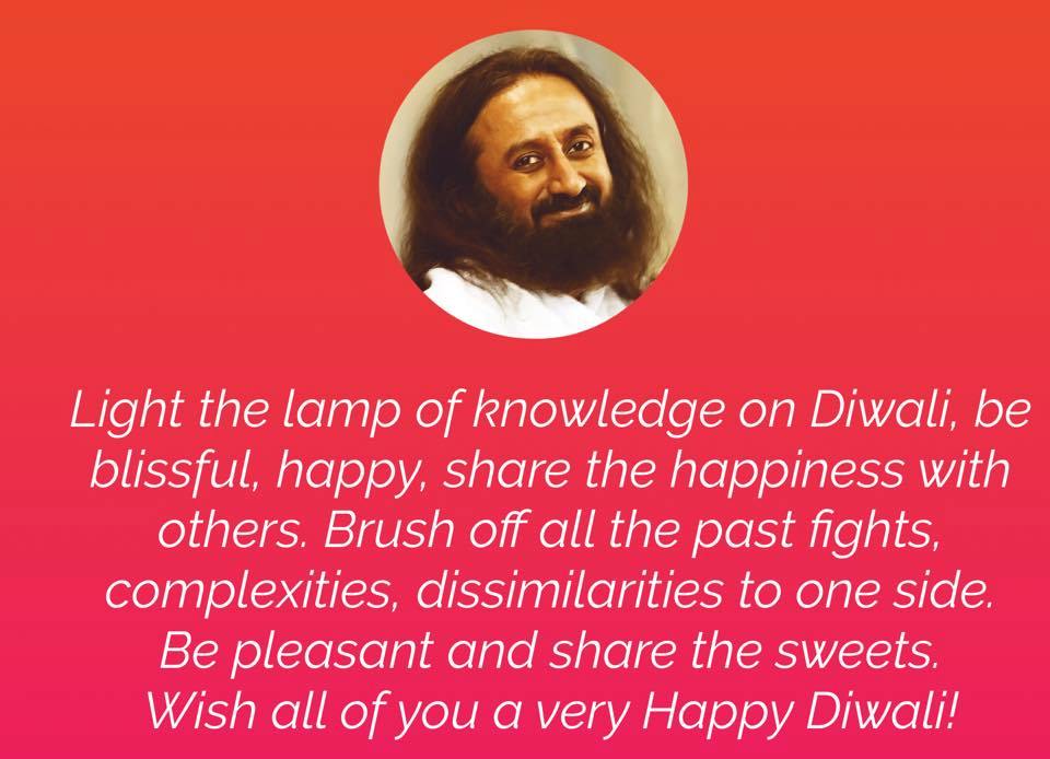 Diwali Message from Sri Sri Ravi Shankar