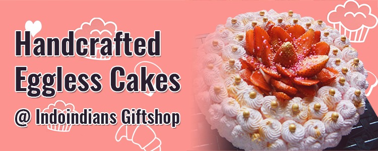 Indoindians Giftshop: Handcrafted Eggless Cakes