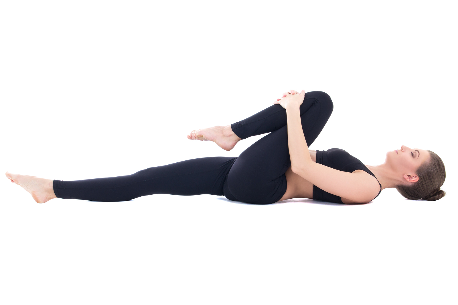 400x400-Knee to Chest Pose  Low back stretches, Back pain