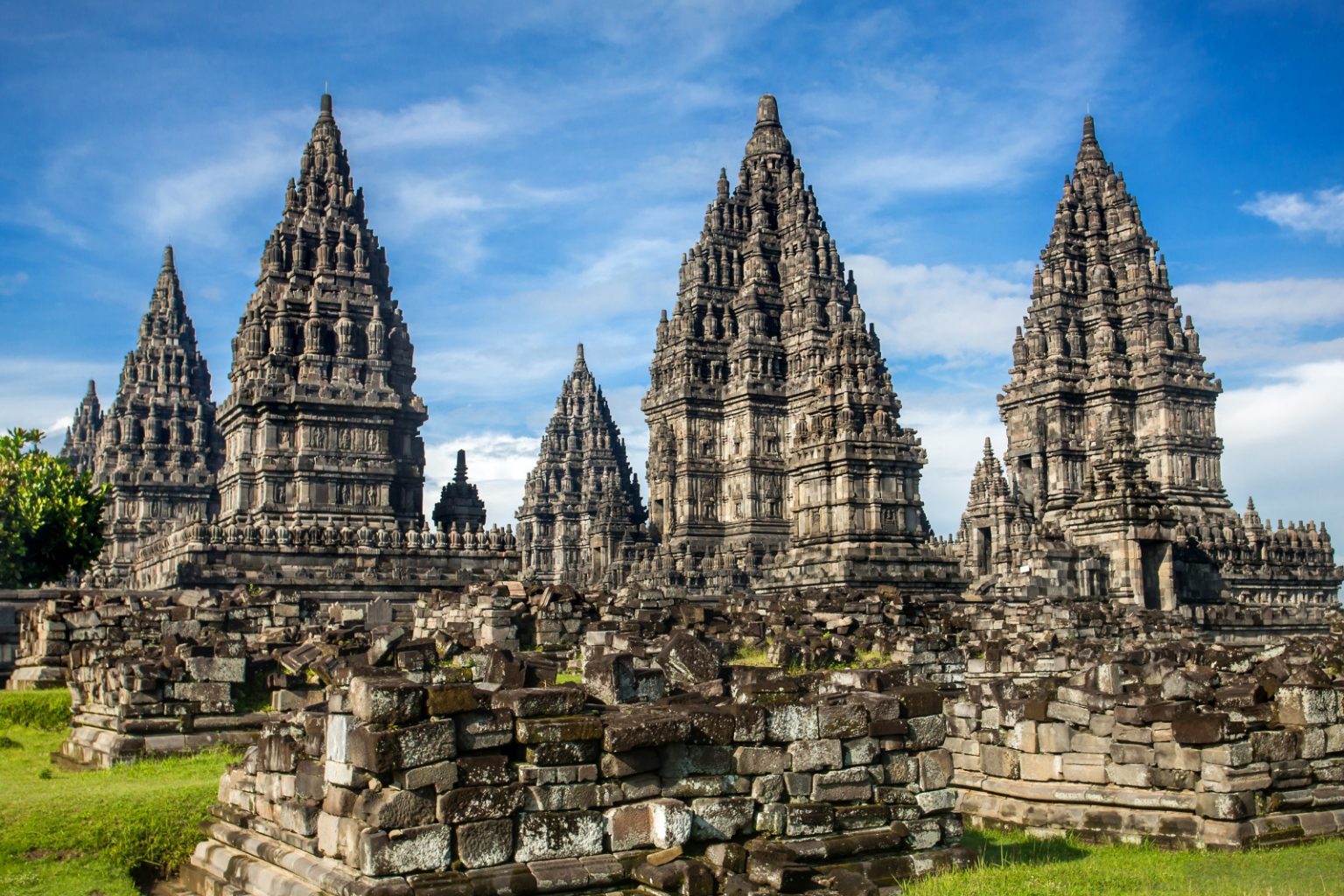 Prambanan the largest Hindu temple  in Indonesia 