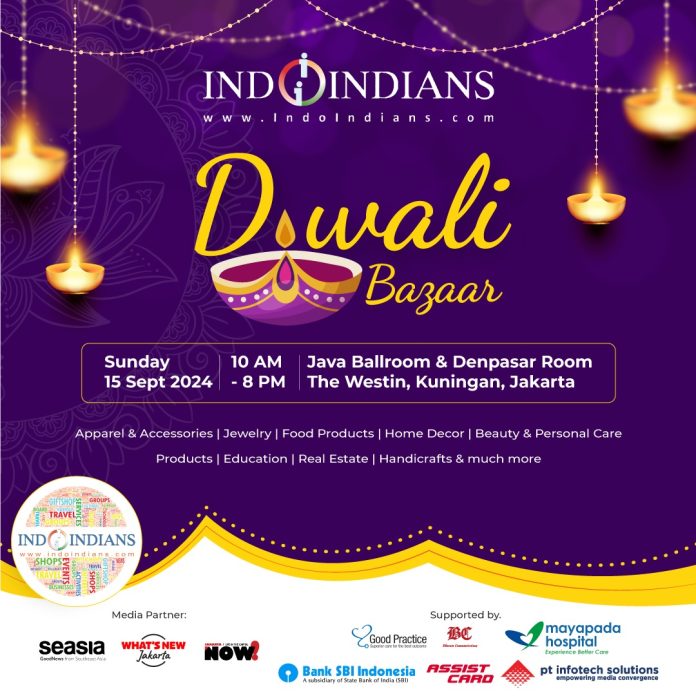 Indoindians Diwali Bazaar Sponsor Info – Sunday 15th Sept at The Westin Hotel, Jakarta