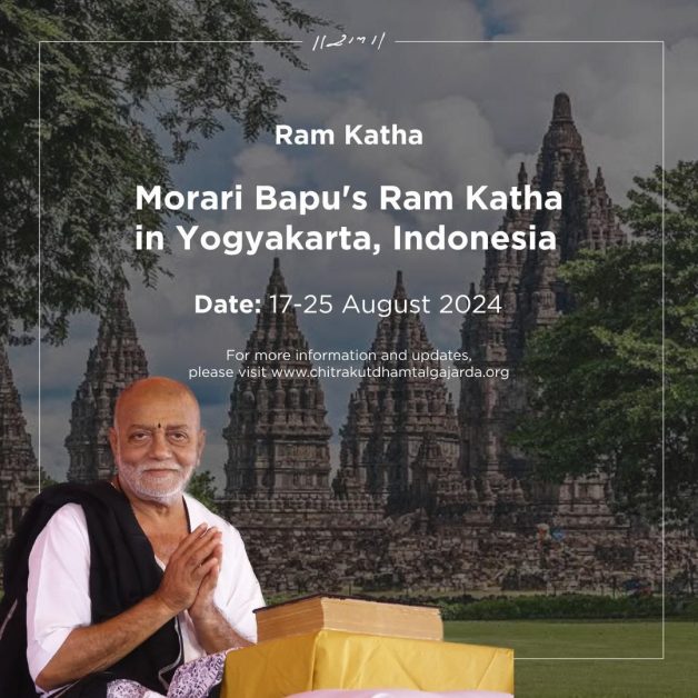 Morari Bapu's Ram Katha in Yogyakarta Indonesia Aug 1725, 2024