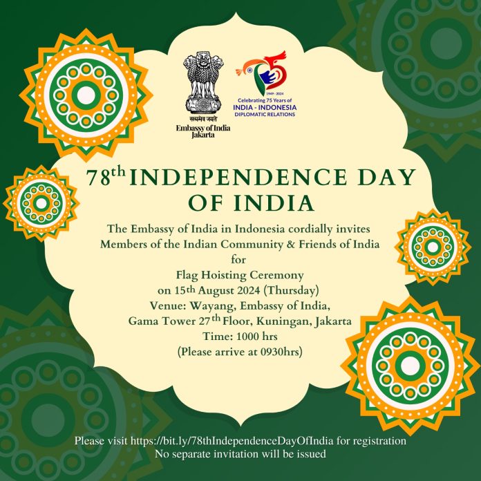 78th Independence Day of India Celebrations in Jakarta