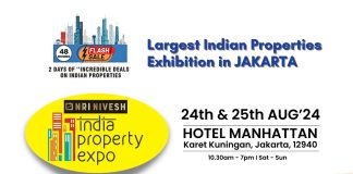 Exclusive India Property Expo in Jakarta 24 & 25 Aug, 2024