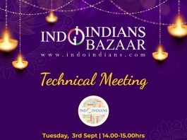 Indoindians Bazaar Technical Meeting on Tuesday 3rd Sept, 2024