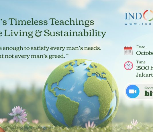 Indoindians Online Zoom Event Gandhi’s Timeless Teachings for Simple Living & Sustainability