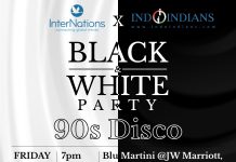 Internations X Indoindians Black & White Party 27th Sept 2024