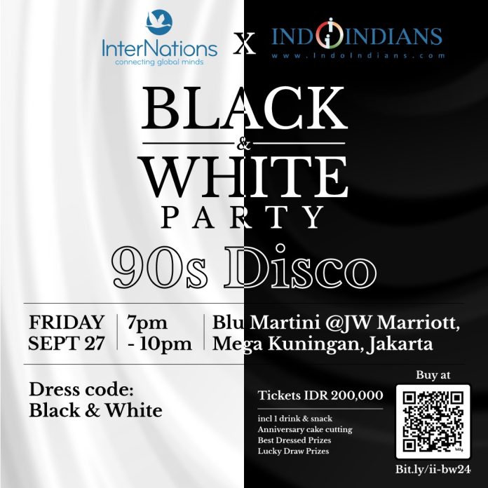 Internations X Indoindians Black & White Party 27th Sept 2024