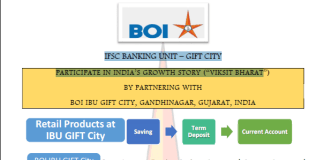 BOI IFSC BANKING UNIT – GIFT CITY