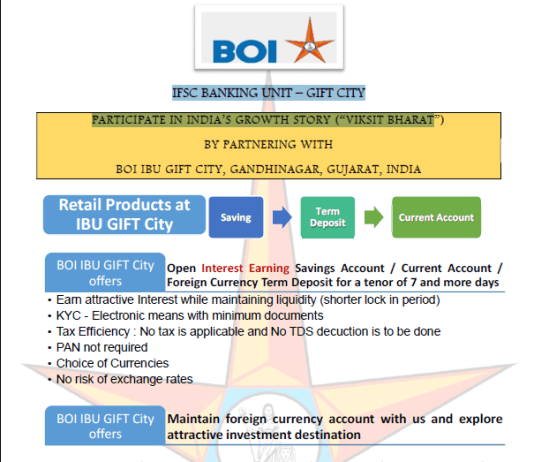 BOI IFSC BANKING UNIT – GIFT CITY