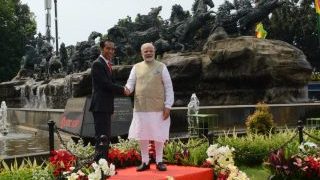 Leaders-of-India-and-Indonesia-against-the-Arjuna-Wijaya-Statue