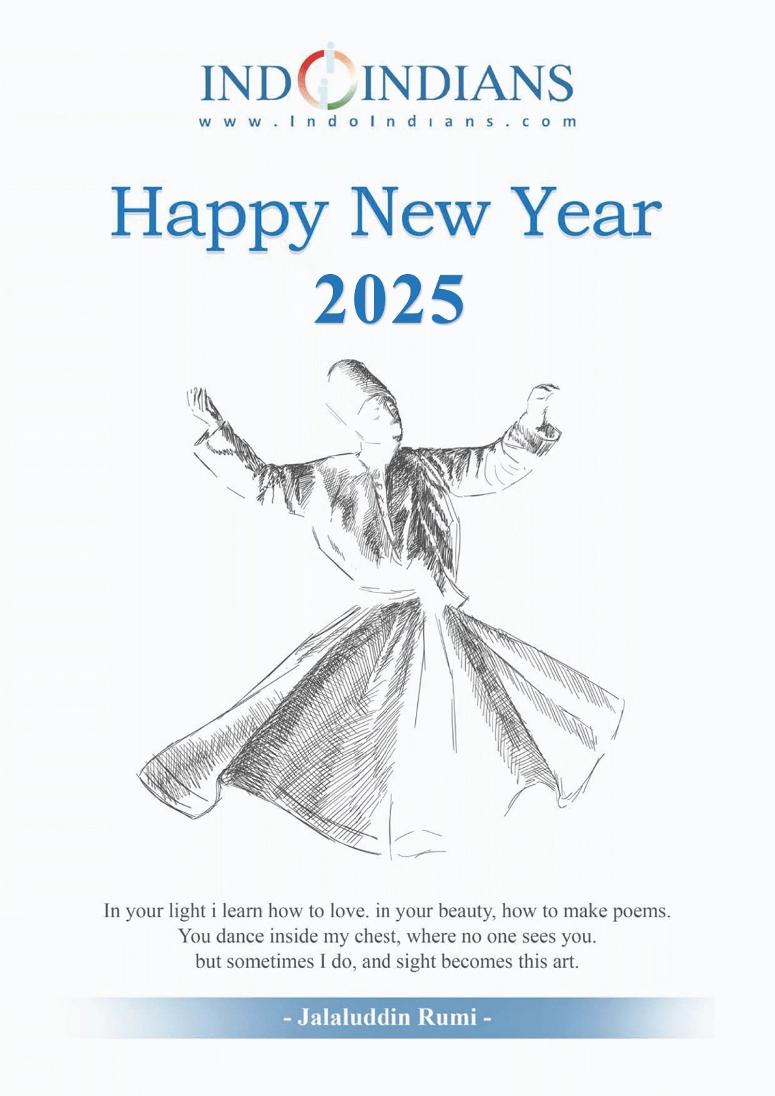 Indoindians Printable Calendar Rumi 2025