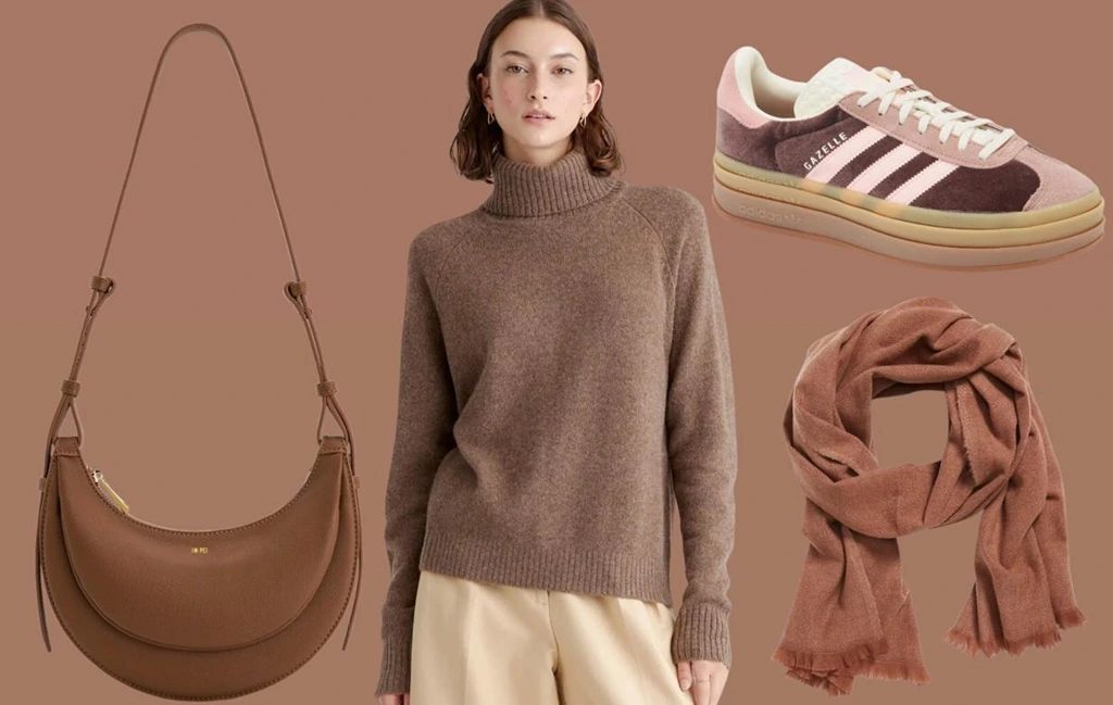 Mocha Mousse A Warm and Sophisticated 2025 Color Trend for Fashion combine bags shoes scarves