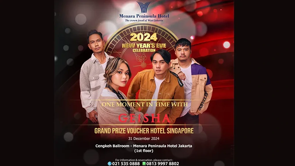 New Year 2025 event One Moment in Time at Menara Peninsula Hotel