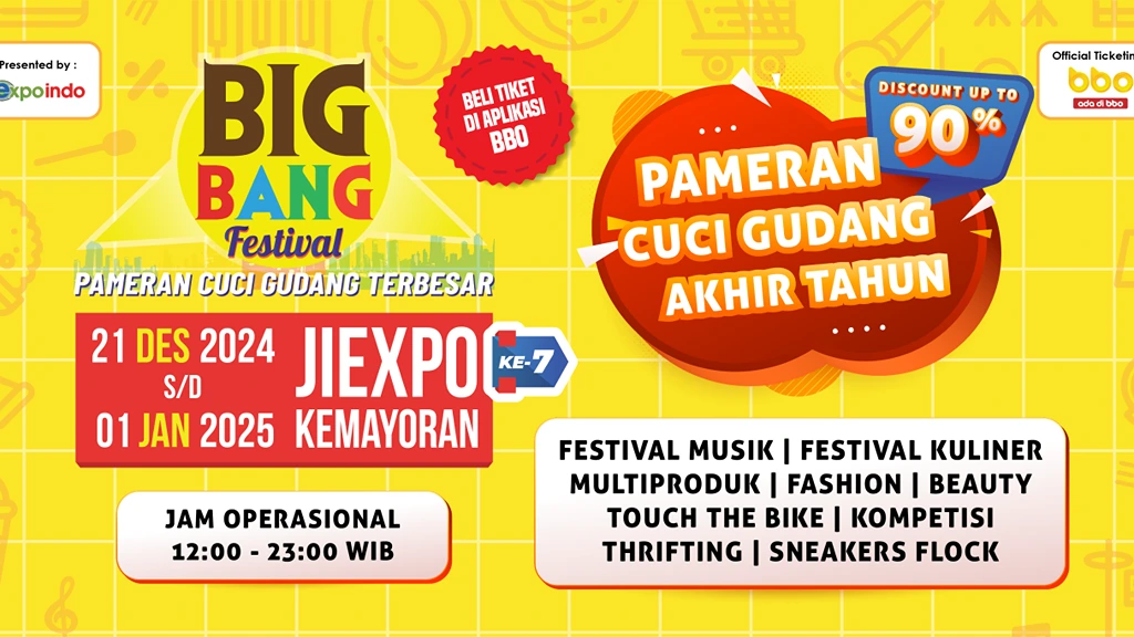 New Year's events in Jakarta in 2025 Big Bang Festival 2024 at JIExpo Kemayoran