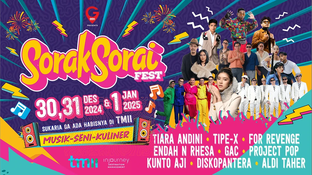 New Year's events in Jakarta in 2025 Sorak Sorai Fest at TMII