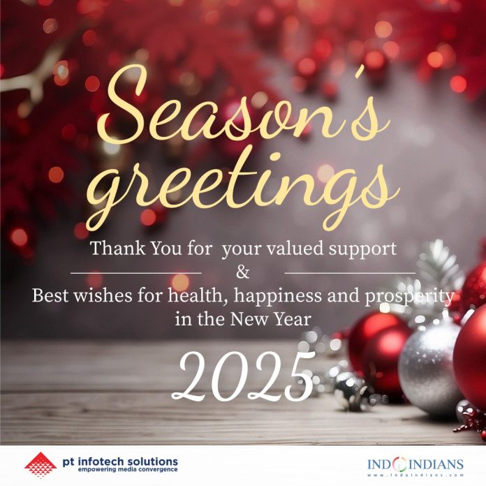 Season’s Greetings & Happy New Year 2025