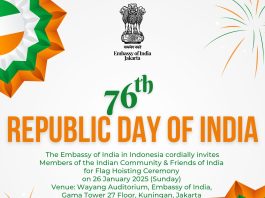 76th Republic Day in Jakarta - Flag Unfurling Ceremony