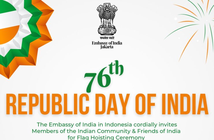 76th Republic Day in Jakarta - Flag Unfurling Ceremony