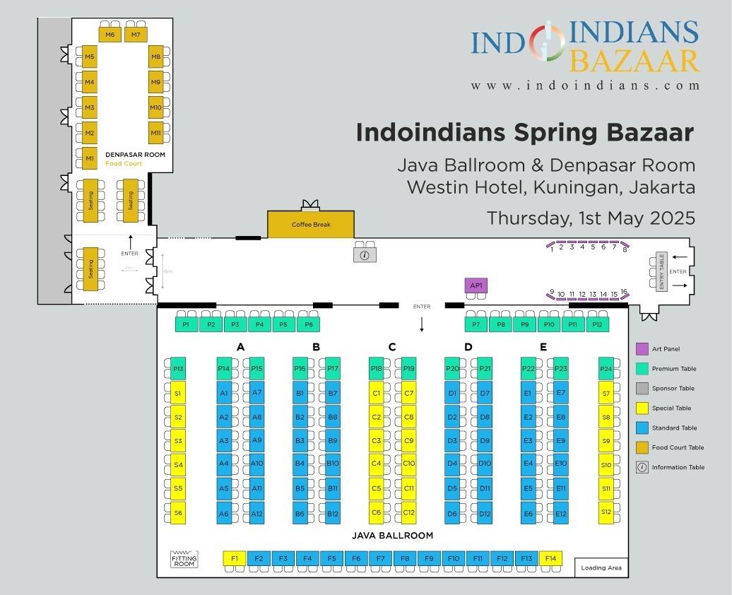 Indoindians Spring Bazaar 2025 Layout