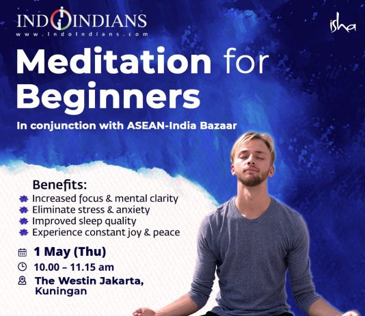 Isha Yoga Meditation for Beginners on 1st May at Hotel Westin Jakarta