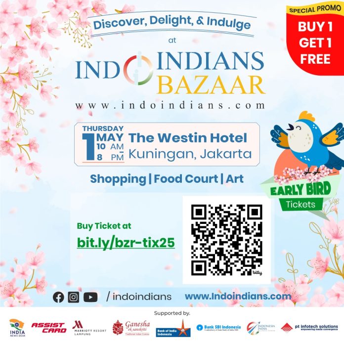 Buy 1 Get 1 Early Bird Tickets to Indoindians Spring Bazaar 2025